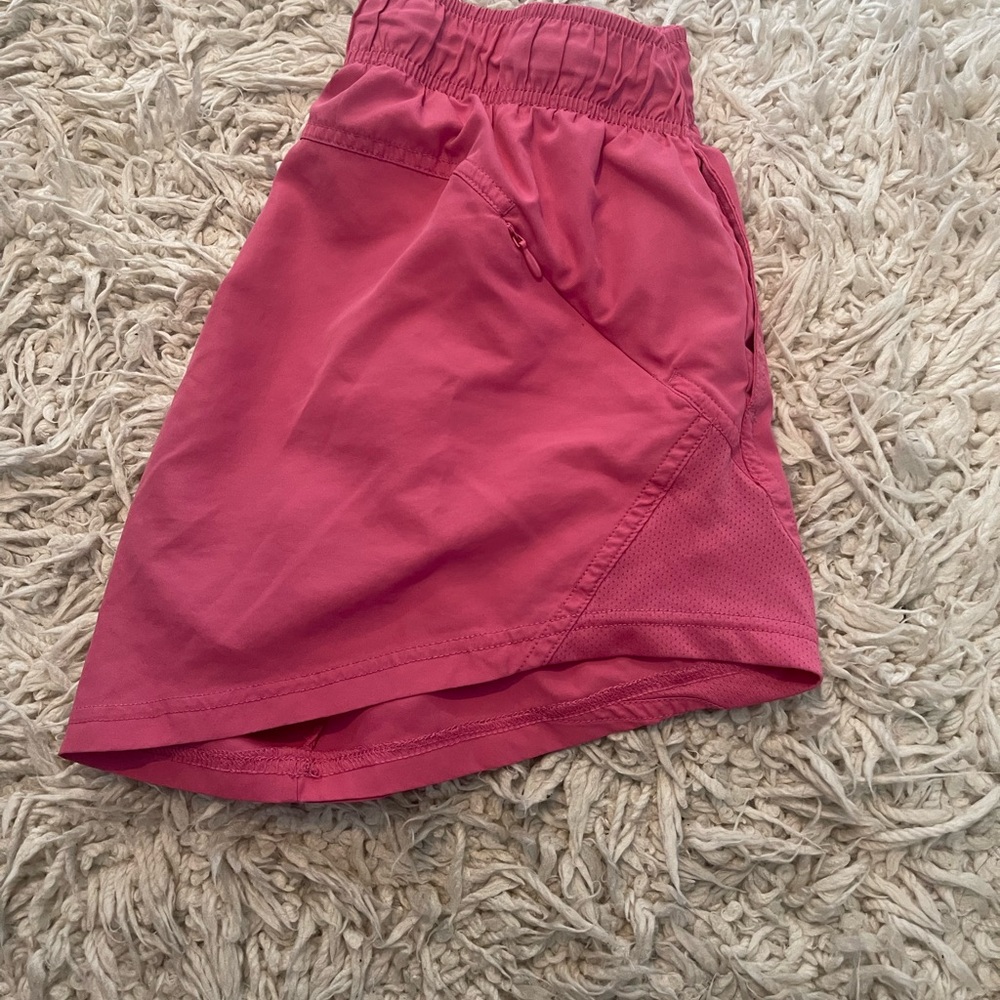 Athleta Pink Athletic Shorts Lightweight Elastic Waist